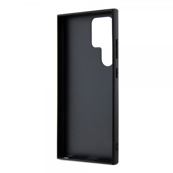 Karl Lagerfeld Samsung Galaxy S24 Ultra Suojakuori Grip & Stand Saffiano Musta
