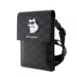 Karl Lagerfeld Wallet Phone Pouch Monogram Choupette Musta