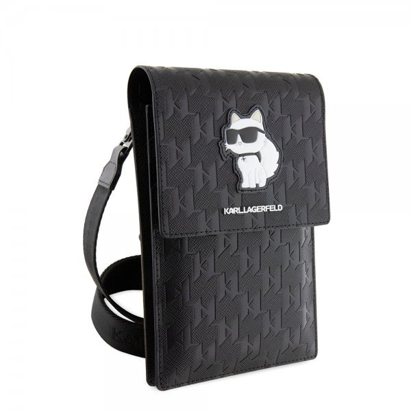 Karl Lagerfeld Wallet Phone Pouch Monogram Choupette Musta