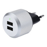 Just Mobile Seinäadapteri AluPlug 2x USB 2,4A
