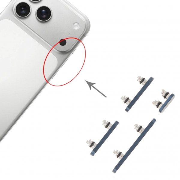 Näppäimistö iPhone 17 Prolle ja 17 Pro Maxille - Sininen