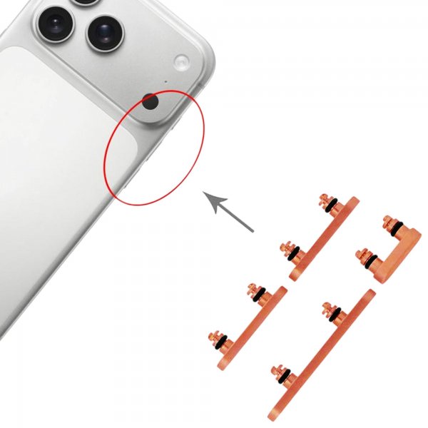 Näppäimistö iPhone 17 Prolle ja 17 Pro Maxille – Oranssi