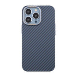 iPhone 13 Pro Kuoret Hiilikuitukuvio Sininen