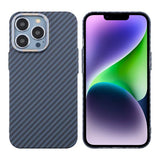 iPhone 13 Pro Kuoret Hiilikuitukuvio Sininen