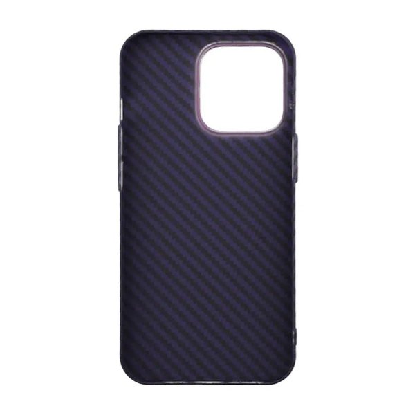 iPhone 13 Pro Carbon Fiber Pattern Case Lila