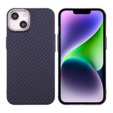 iPhone 14 Kuori Hiilikuitukuvio Violetti