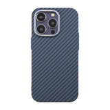 iPhone 14 Pro Kuoret Hiilikuitukuvio Sininen