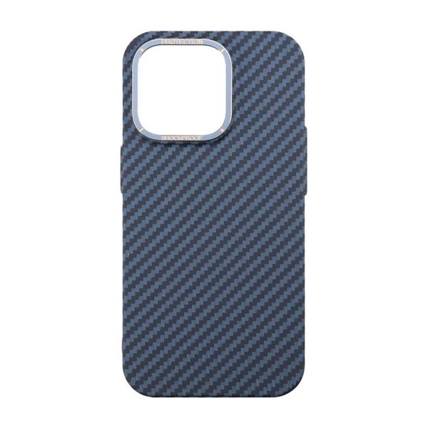 iPhone 14 Pro Kuoret Hiilikuitukuvio Sininen