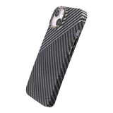 iPhone 14 Kuori Hiilikuitukuvio Musta Valkoinen
