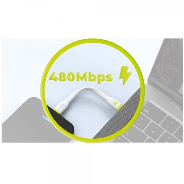 Mobile Origin Kompakt USB-C-kaapeli 10 cm Valkoinen