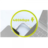 Mobile Origin Kompakt USB-C-kaapeli 10 cm Valkoinen