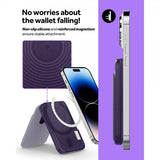 Caseology Korttikotelo Nano Pop MagSafe Wallet Stand Grape Purple