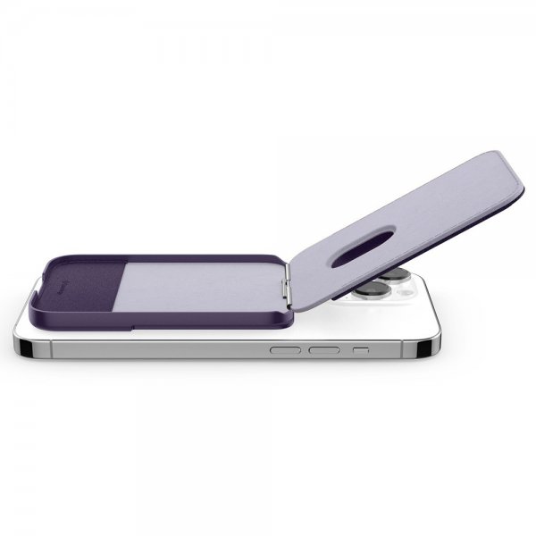 Caseology Korttikotelo Nano Pop MagSafe Wallet Stand Grape Purple