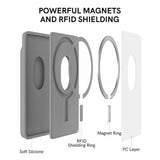 Ahastyle Korttipidike PT133-C MagSafe Harmaa