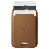 Spigen MagSafe korttikotelo Valentinus 3 Cards Holder MagFit Ruskea