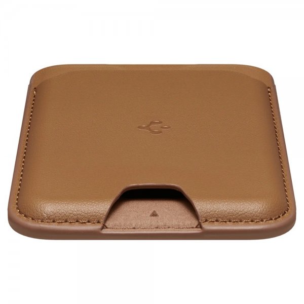 Spigen MagSafe korttikotelo Valentinus 3 Cards Holder MagFit Ruskea