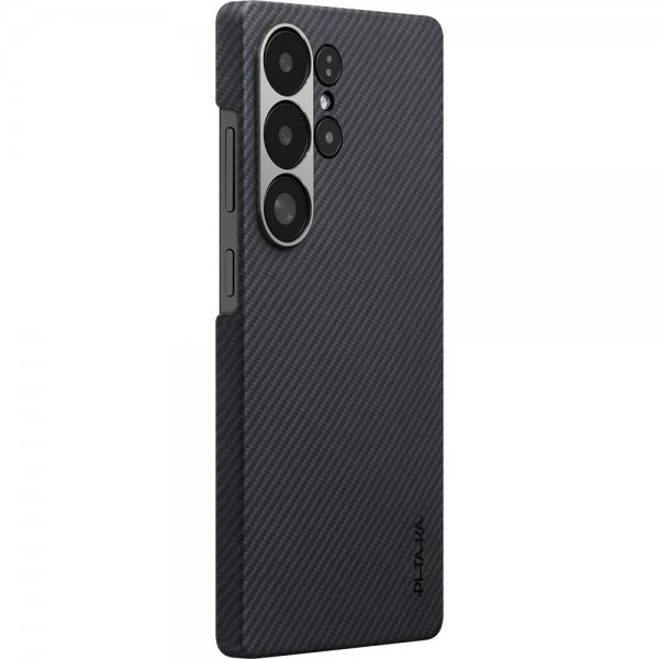 Pitaka Samsung Galaxy S25 Ultra Kuori Ultra-Slim Case MagSafe Musta/Harmaa Twill