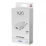 X2O Laturi 12W USB-A Valkoinen