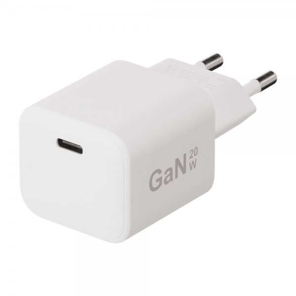 X2O-laturi 20W USB-C GaN Valkoinen