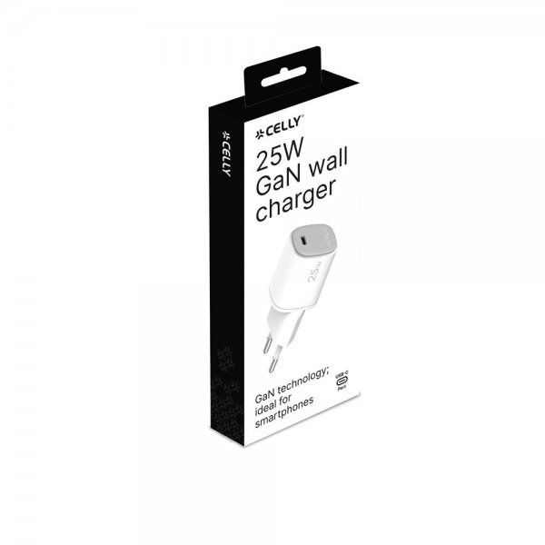 Celly Latri 25W GaN USB-C Valkoinen
