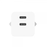 Celly Laturi 2xUSB-C 20W Valkoinen