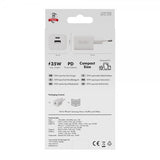 X2O-laturi 35 W kaksois-USB-C/USB-A GaN valkoinen