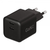 X2O-laturi 45W Kaksi USB-C/USB-C GaN Musta