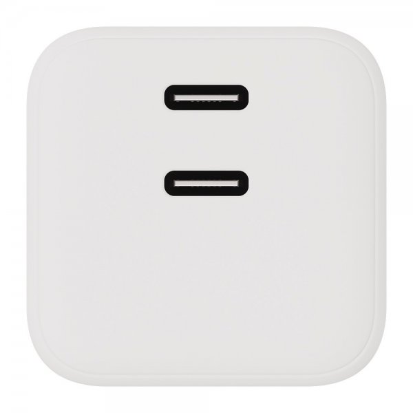 X2O Laturi 45W Kaksois-USB-C/USB-C GaN Valkoinen