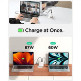 Spigen Laturi ArcStation Pro GaN Dual Port 140W Valkoinen