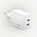 Aqiila Laddare Chargebird W45 GaN 45W Valkoinen