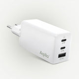 Aqiila Laddare Chargebird W65 GaN 67W Valkoinen