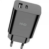HMD Dual Port -seinälaturi 30W, musta