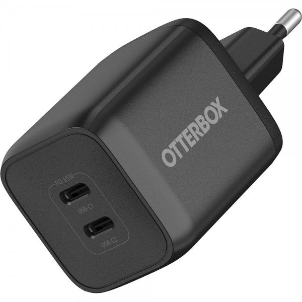 Otterbox Dual Port Wall Charger 65W USB-C GaN, musta