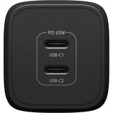 Otterbox Dual Port Wall Charger 65W USB-C GaN, musta