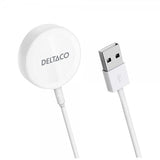Deltaco Laturi Apple Watch -kellolle USB-A 1m Valkoinen