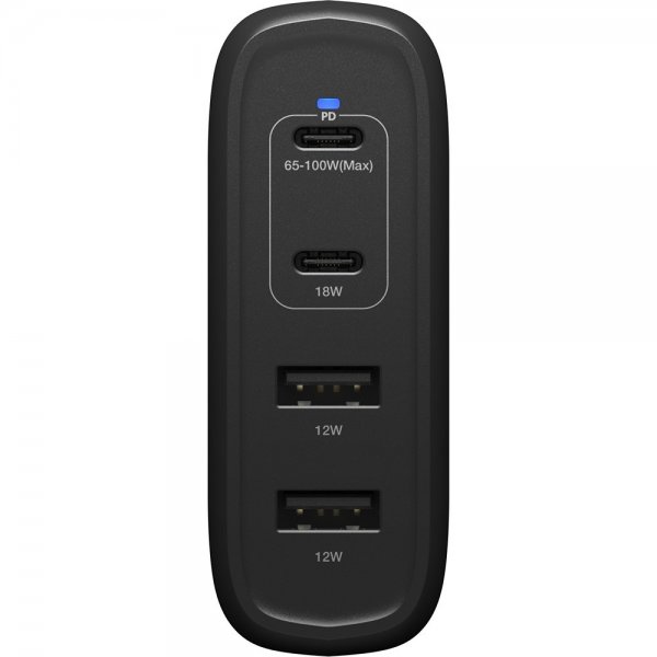 Otterbox Laturi Four Port Wall Charger 100W GaN Musta