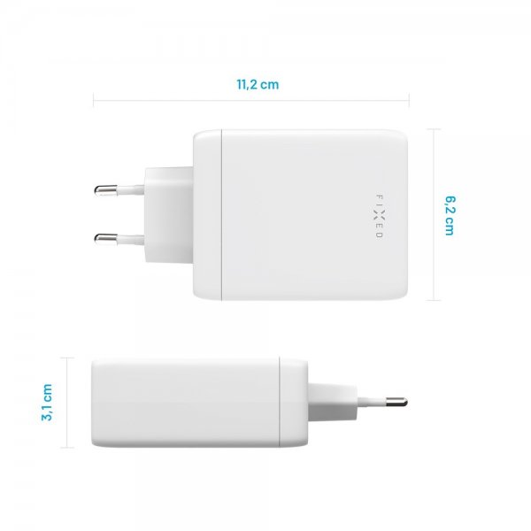 Fixed Laturi GaN100 3xUSB-C & 1xUSB-A