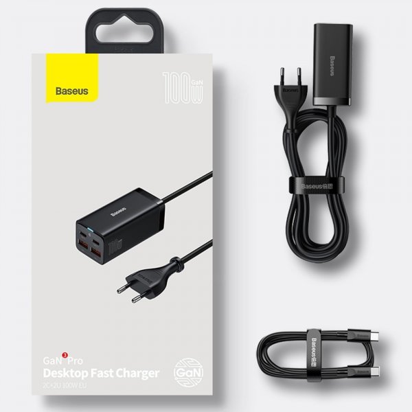 Baseus-laturi GaN3 Pro Desktop -pikalaturi 100W