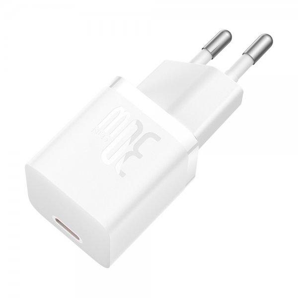 Baseus GaN5-pikalaturi Mini 30W Valkoinen