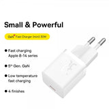 Baseus GaN5-pikalaturi Mini 30W Valkoinen