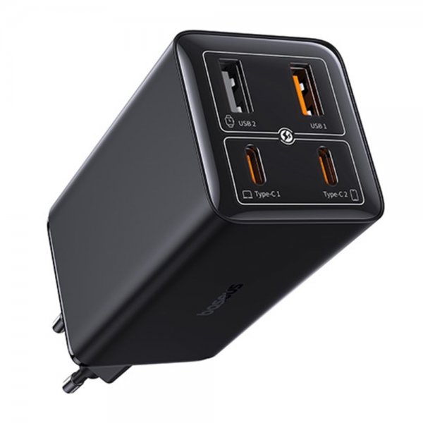 Baseus-laturi GaN6 Pro -pikalaturi 100 W musta (Cluster Black)