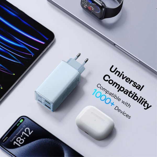 Baseus GaN6 Pro -pikalaturi 100W, Galaxy Blue