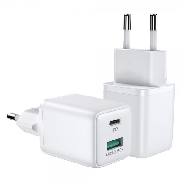 Joyroom Laturi JR-QP303 USB-C+USB-A 30W