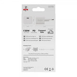 X2O-laturi kaapelilla 1.2m 20W USB-C GaN Valkoinen
