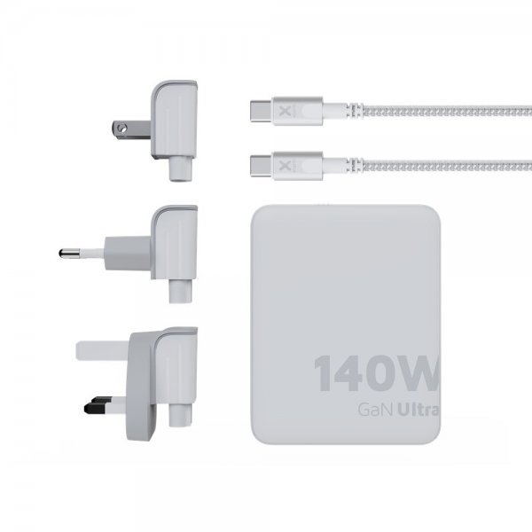 Xtorm Laturi ja kaapeli 140W GaN-Ultra Travel Charger + USB-C PD -kaapeli