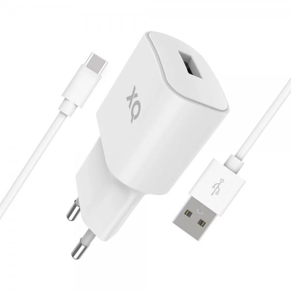 Xqisit-laturi USB-C-kaapelilla 1m 12W