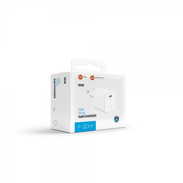 Fixed Laddare Mini PD 65W GaN Valkoinen