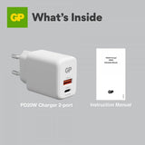 GP-laturi PD 20W USB-A + USB-C