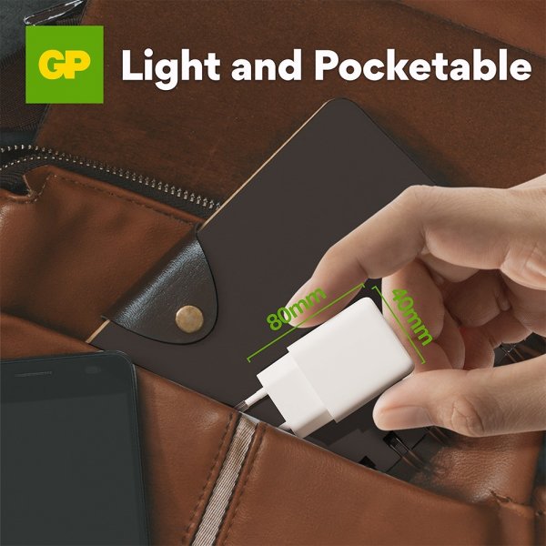 GP-laturi PD 30W USB-A + USB-C