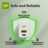 GP-laturi PD 30W USB-A + USB-C